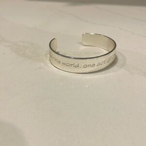 Rustic Cuff Silver Bracelet